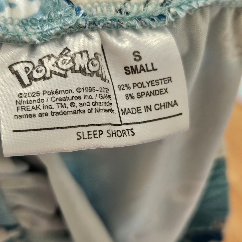 Pokeman Snorlax Pajamas Blue and White - Picture 3 of 3